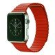 Ремінці Apple Watch Leather Loop Magnet 42mm / 44mm / 45mm Помаранчевий