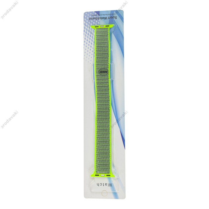 Ремінець для Apple Watch Nylon Loop 38mm/40mm/41mm салатовий