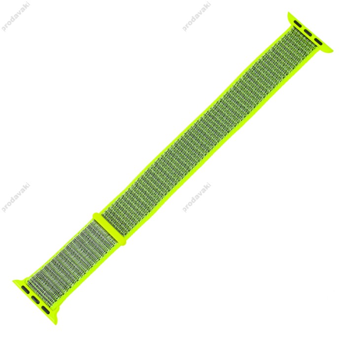 Ремінець для Apple Watch Nylon Loop 38mm/40mm/41mm салатовий