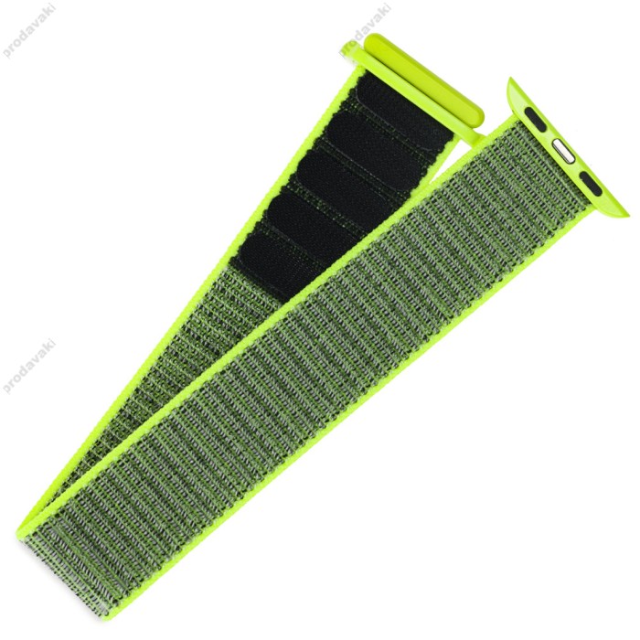 Ремінець для Apple Watch Nylon Loop 38mm/40mm/41mm салатовий