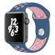 Ремінець для Apple Watch Sport Nike+ 38mm / 40mm / 41mm синьо-рожевий