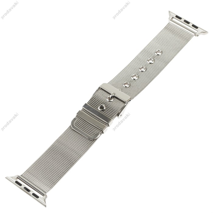 Ремінець для Apple Watch Mesh steel 42mm / 44mm / 45mm сріблястий