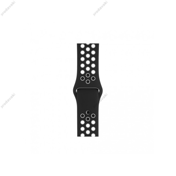 Ремінець для Apple Watch Sport Nike+ 38mm / 40mm / 41mm чорний білий