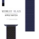 Нейлоновий ремінець Nylon loop 42mm/44mm/45mm для Apple Watch (Midnight Blue-Black)