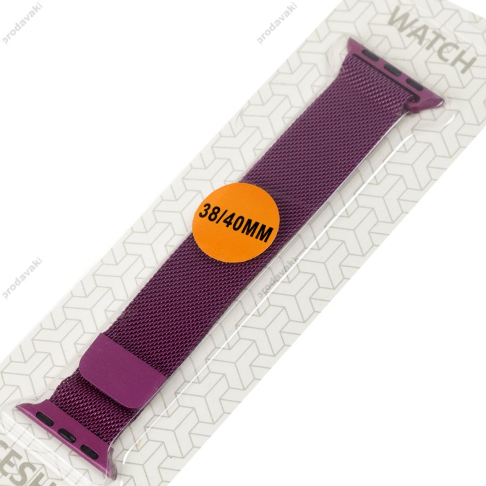 Ремінець для Apple Watch Milanese Loop 38mm / 40mm / 41mm бузковий