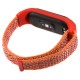 Ремінець для Xiaomi Mi Band 5 Nylon red/orange
