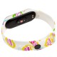 Ремінець для Xiaomi Mi Band 5 силіконовий білий із серцями