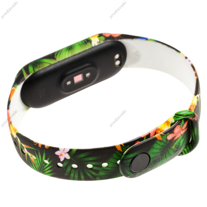 Ремінець для Xiaomi Mi Band 5 силіконова папороть