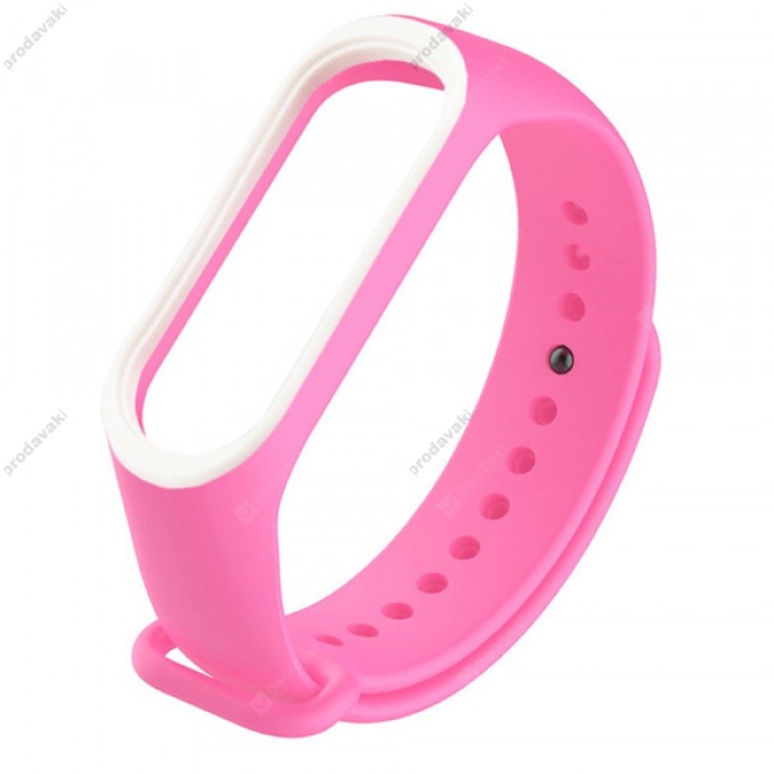 Ремінці Xiaomi Mi Band 5 RIM Pink-white