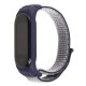 Ремінець для Xiaomi Mi Band 5 Nylon violet / white