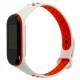 Ремінець для Xiaomi Mi Band 3/4 Sport біло-червоний