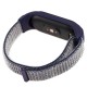 Ремінець для Xiaomi Mi Band 5 Nylon violet / white