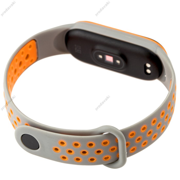 Ремінець для Xiaomi Mi Band 5 Sport Nike gray/orange