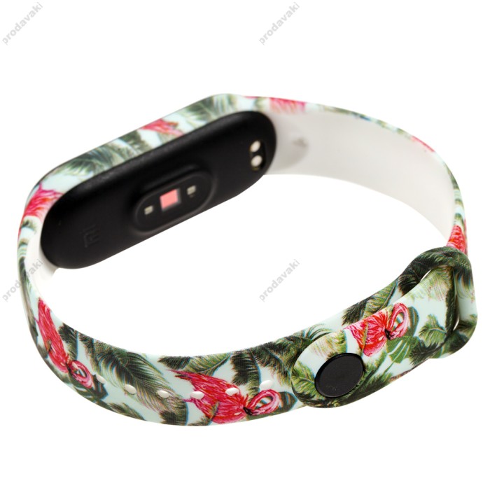 Ремінець для Xiaomi Mi Band 5 силіконовий пальми