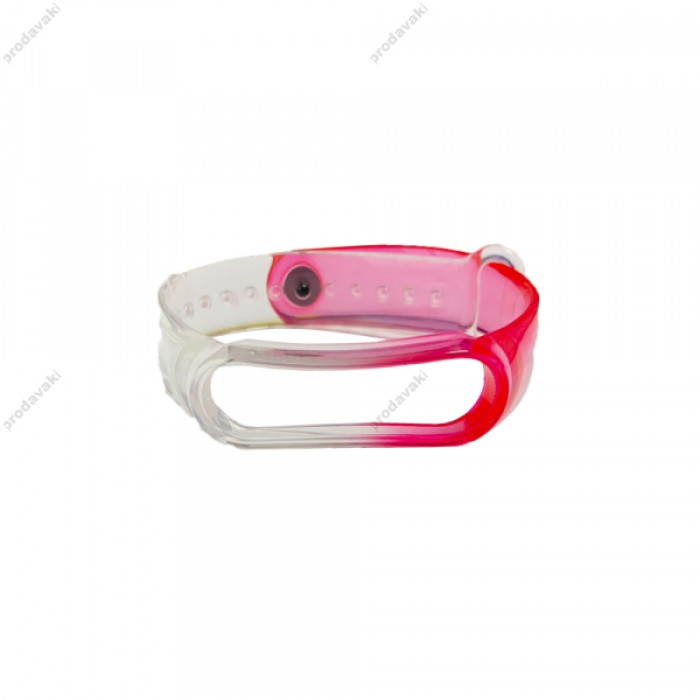 Ремінці Xiaomi Mi Band 3/4 NEON CLEARE Pink