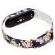 Ремінець для Xiaomi Mi Band 5 силіконовий blue-pink flowers
