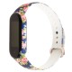 Ремінець для Xiaomi Mi Band 5 силіконовий blue-pink flowers