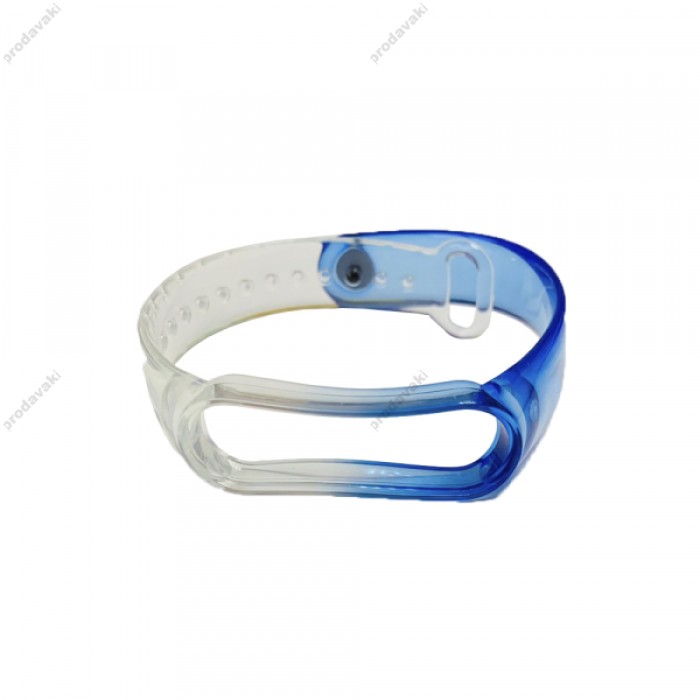 Ремінці Xiaomi Mi Band 5 NEON CLEARE Blue