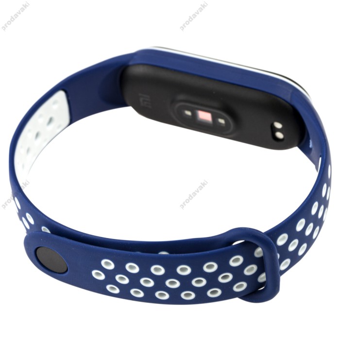 Ремінець для Xiaomi Mi Band 5 Sport Nike dark blue / white