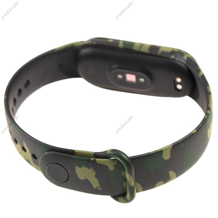 Ремінець для Xiaomi Mi Band 5 силіконовий хакі зелений