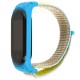 Ремінець для Xiaomi Mi Band 5 Nylon blue / yellow