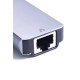USB-Хаб ZAMAX 6в1 Type-C to HDMI+PD+USB C+USB3.0+USB3.1+RJ45 Space Grey