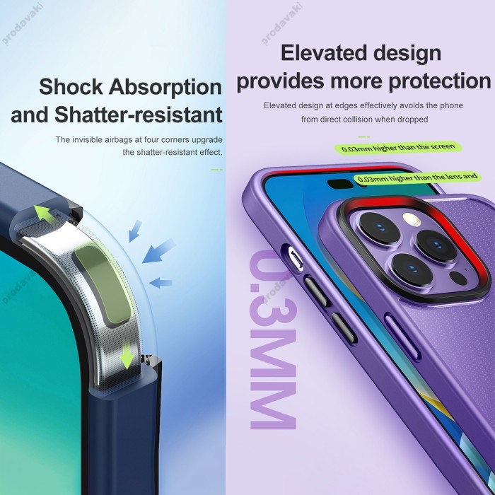 Чохол iPhone 14 Rock Guard Clear Case black