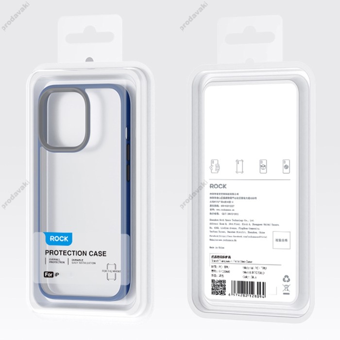 Чохол iPhone 14 Rock Guard Clear Case black