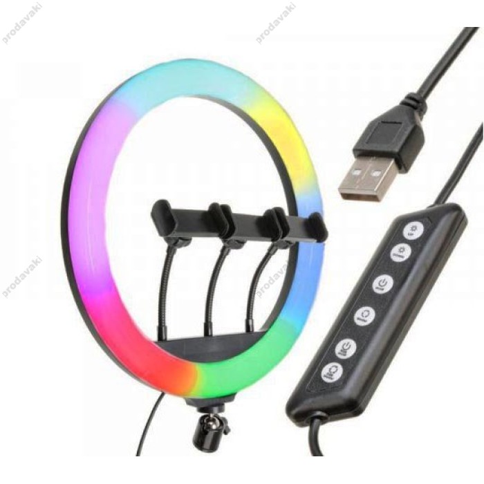 Лампа Кільцева Led CH MJ36 RGB 36см 25W 3000-5500K