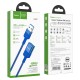 USB Подовжувач HOCO U107 USB-to-USB charging data sync extension cable USB3.0/3A/1,2m. Blue