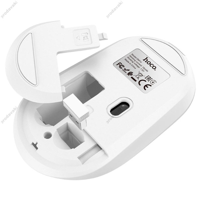 Комп'ютерна Миша HOCO GM14 Platinum 2.4G business wireless mouse White