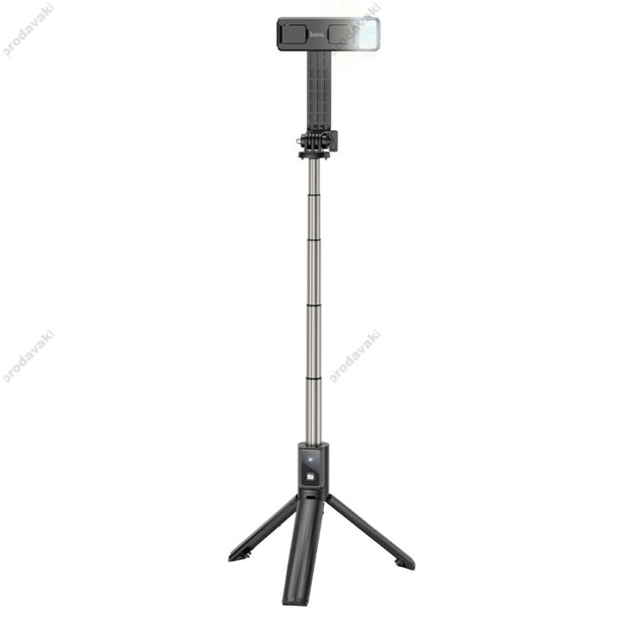 Монопод-трипод HOCO K15 Treasure aluminum alloy fill light live broadcast 0.8m Black