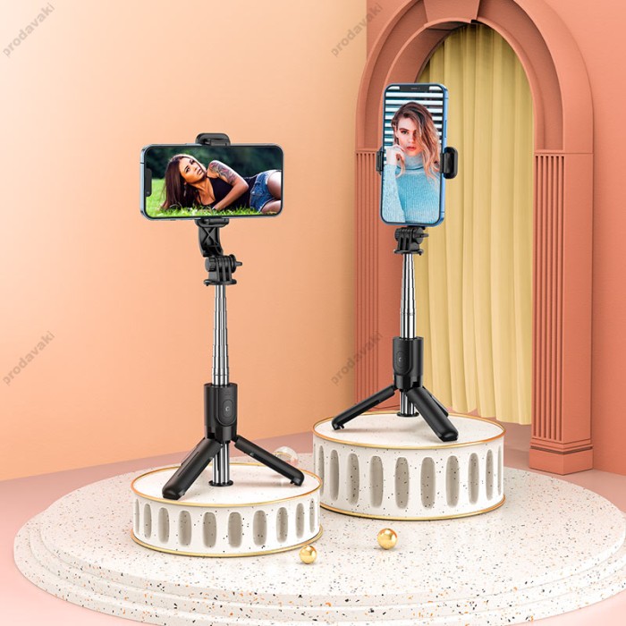 Монопод-трипод HOCO K17 Figure mini live broadcast stand 0.75m Black