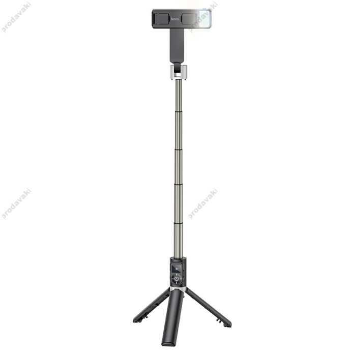 Монопод-трипод HOCO K16 aluminum alloy fill light live broadcast 0.8m Black