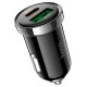 Автомобільний зарядний пристрій Hoco Z44 Leading car charger 3A 20W Black