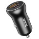 Автомобільний зарядний пристрій Hoco NZ5 Smooth road car charger 30W Black