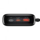 Повербанк портативний акумулятор Power bank Baseus Qpow (With lightning Cable) 20000 mAh Black PPQD060201