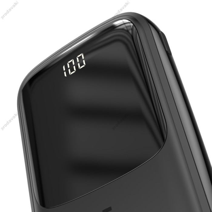 Повербанк портативний акумулятор Power bank Baseus Qpow (With lightning Cable) 20000 mAh Black PPQD060201