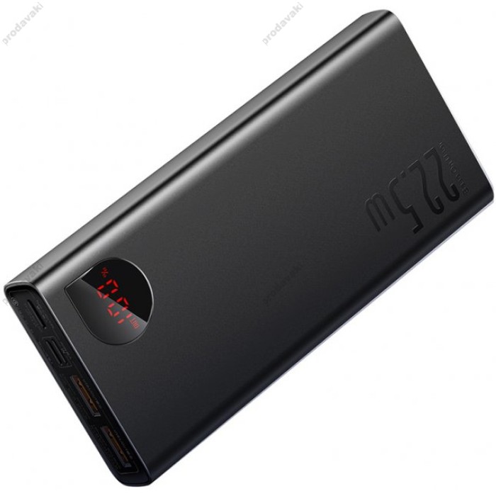 Повербанк портативний акумулятор Power bank Baseus Adaman Metal 22.5W 20000 mAh Black (PPAD000101)