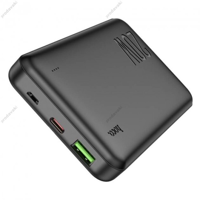 Повербанк акумулятор портативний Power Bank Hoco J87 Tacker PD 20W 10000 mAh Black