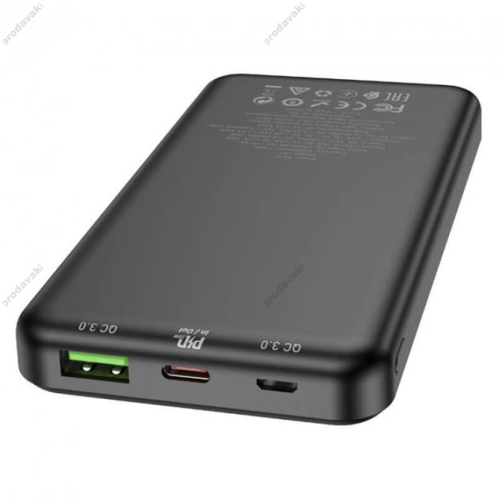 Повербанк акумулятор портативний Power Bank Hoco J87 Tacker PD 20W 10000 mAh Black