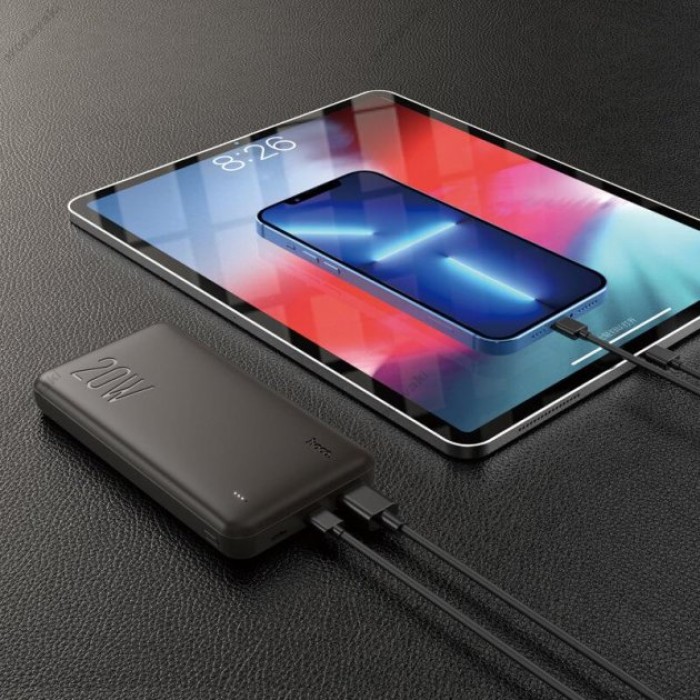 Повербанк акумулятор портативний Power Bank Hoco J87 Tacker PD 20W 10000 mAh Black