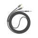 Кабель 2R-AUX(3,5) HOCO UPA10 Double Lotus RCA 1,5 m. Metal