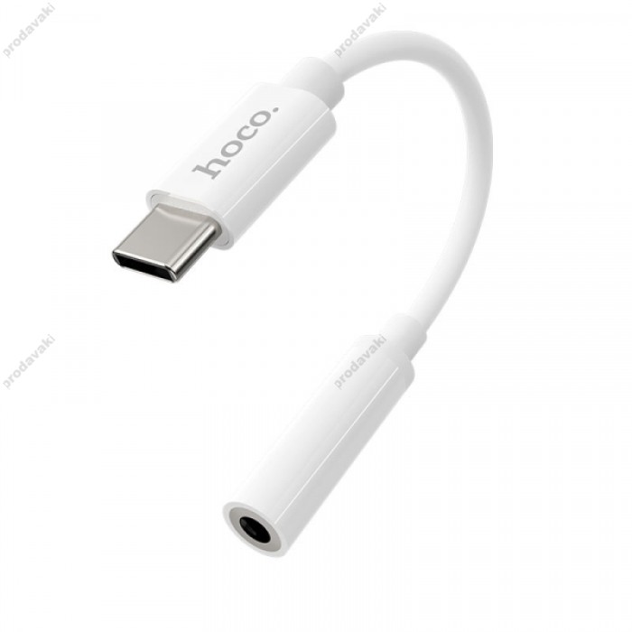 Audio Digital Converter HOCO LS30 Type-C to AUX(3,5mm) White