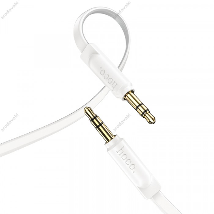 AUX-кабель НОСО UPA16 AUX Audio Cable 1m. White