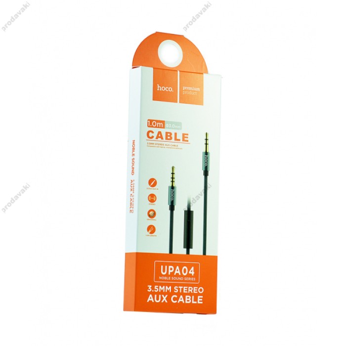 AUX-кабель НОСО UPA04 Noble Sound (with Mic) 1m Tarnish