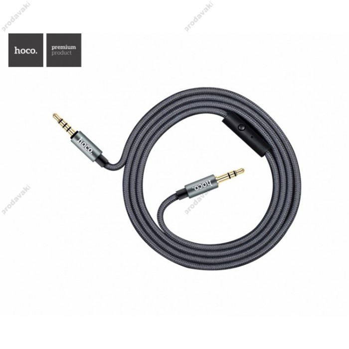AUX-кабель НОСО UPA04 Noble Sound (with Mic) 1m Tarnish