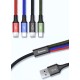 Кабель USB Baseus Rapid Series 4-in-1 Micro USB / Type-C / 2xLightning Cable Black (CA1T4-A01)