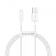 USB кабель Baseus Superior Series Fast Charging Data Cable USB to Lightning 2.4A 1m White CALYS-A02