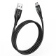 Кабель HOCO U93 Shadow for Micro 2,4A/LED/1,2m. Black